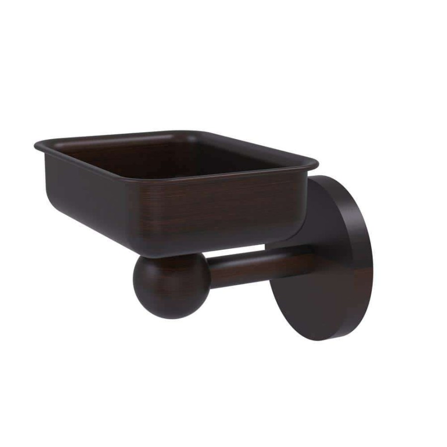 Bathroom Decor *  | Allied Brass Skyline Collection Wall Mounted Soap Dish In Venetian Bronze