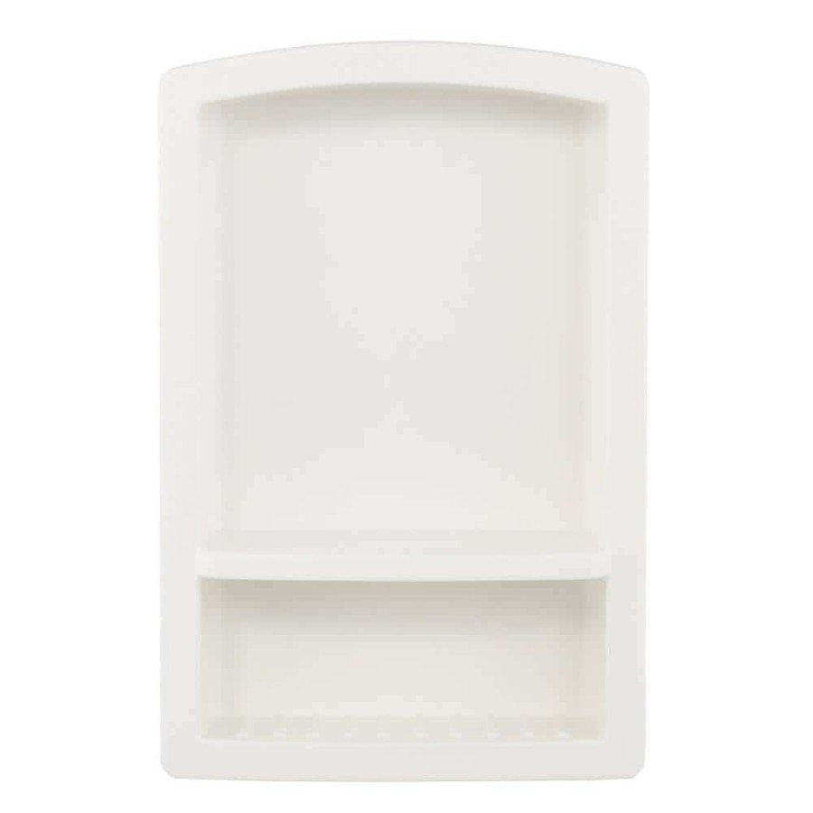 Bathroom Decor *  | Swan Recessed Solid Surface Soap Dish In White