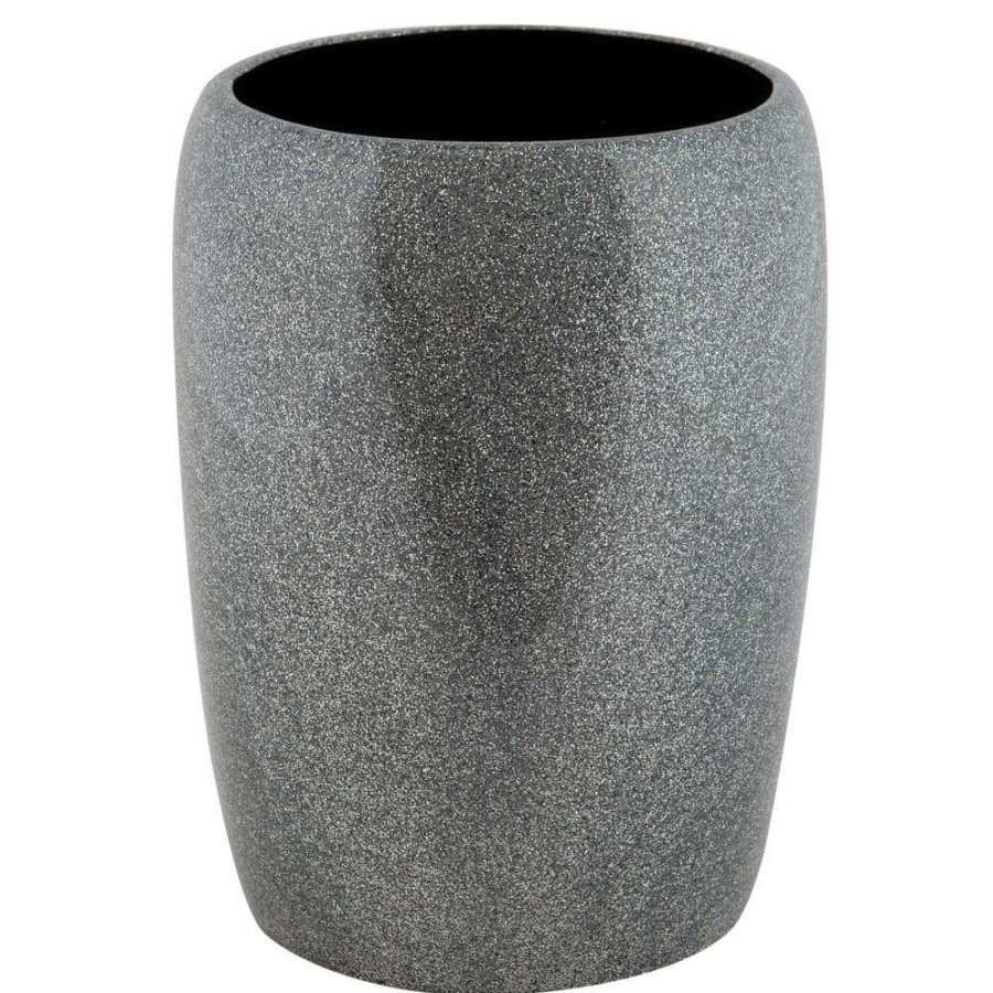 Bathroom Decor *  | Elle Decor Eclat Glitter Waste Bin In Grey