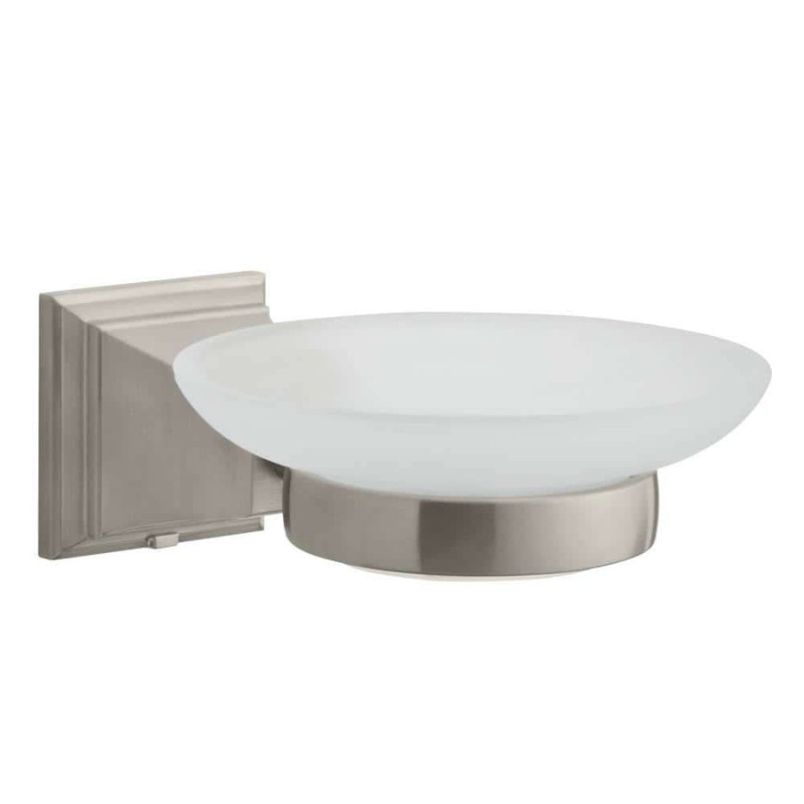 Bathroom Decor *  | Glacier Bay Exhibit Wall-Mounted Soap Dish In Brushed Nickel