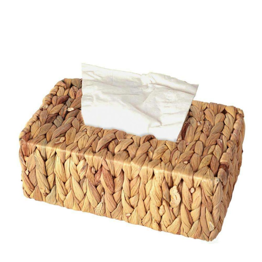 Bathroom Decor *  | Vintiquewise Water Hyacinth Wicker Rectangular Tissue Box Cover