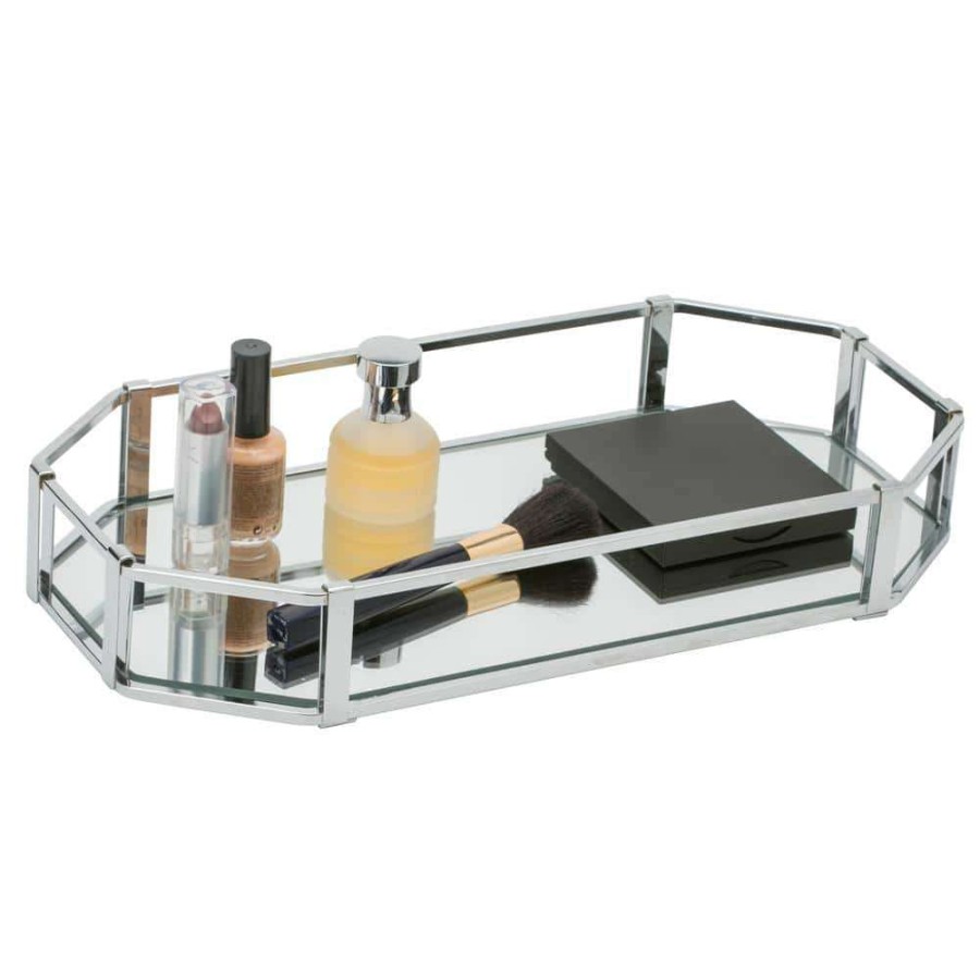 Bathroom Organizers *  | Home Details Rectangular Design Mirror Vanity Tray