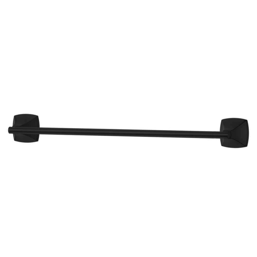 Bathroom Hardware *  | Pfister Bellance 24 In. Wall-Mount Towel Bar In Matte Black