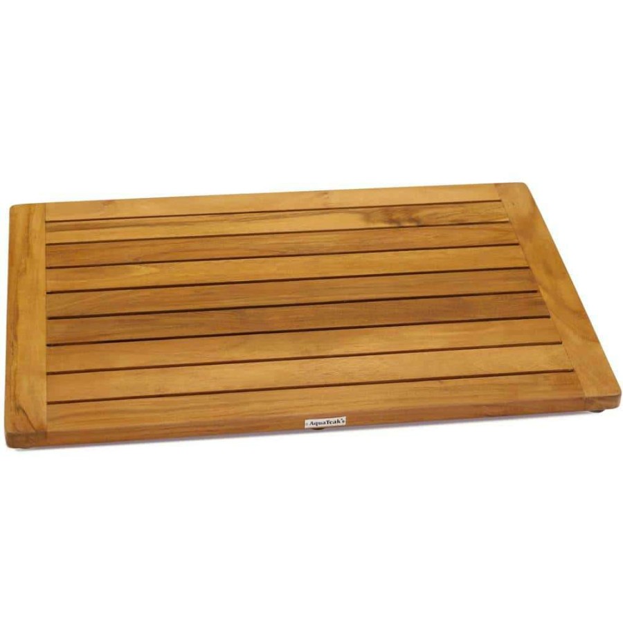 Bathtub Accessories *  | Aquateak The Original Spa Teak Bath And Shower Mat