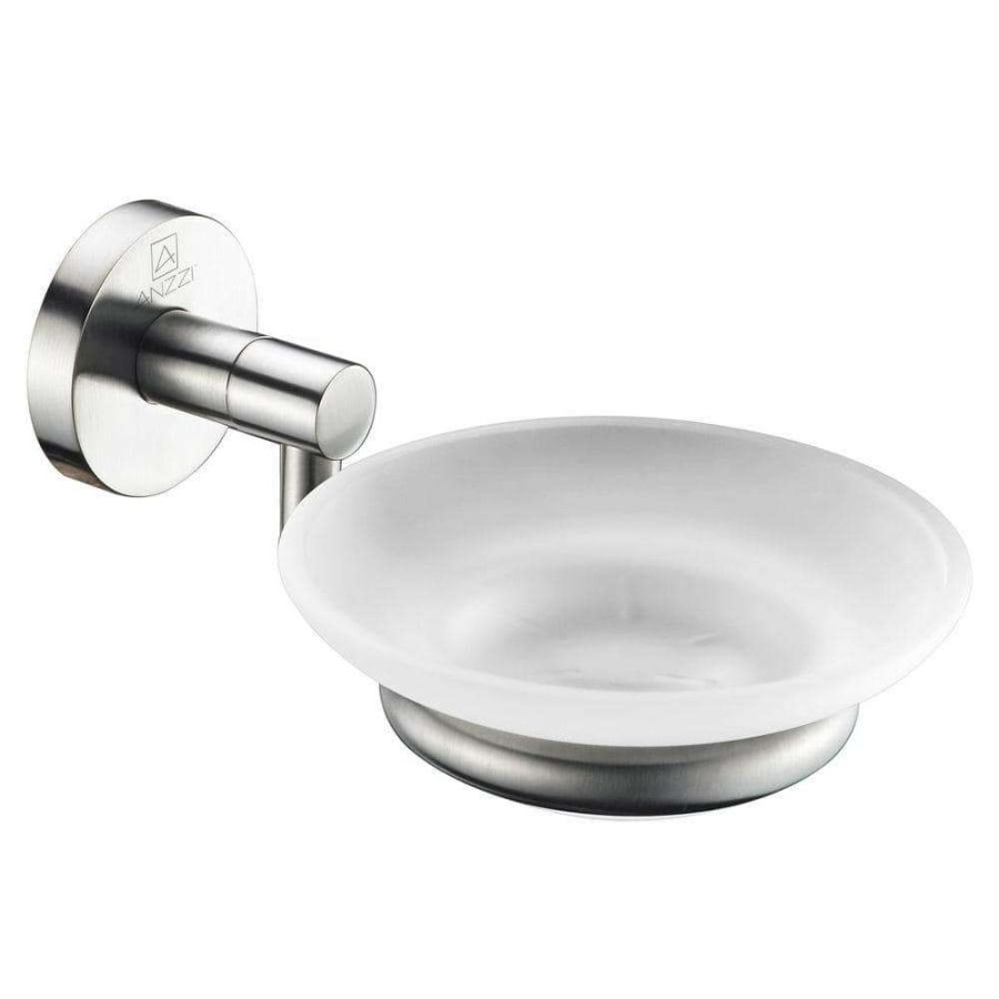 Bathroom Decor *  | Anzzi Caster Series Soap Dish In Brushed Nickel