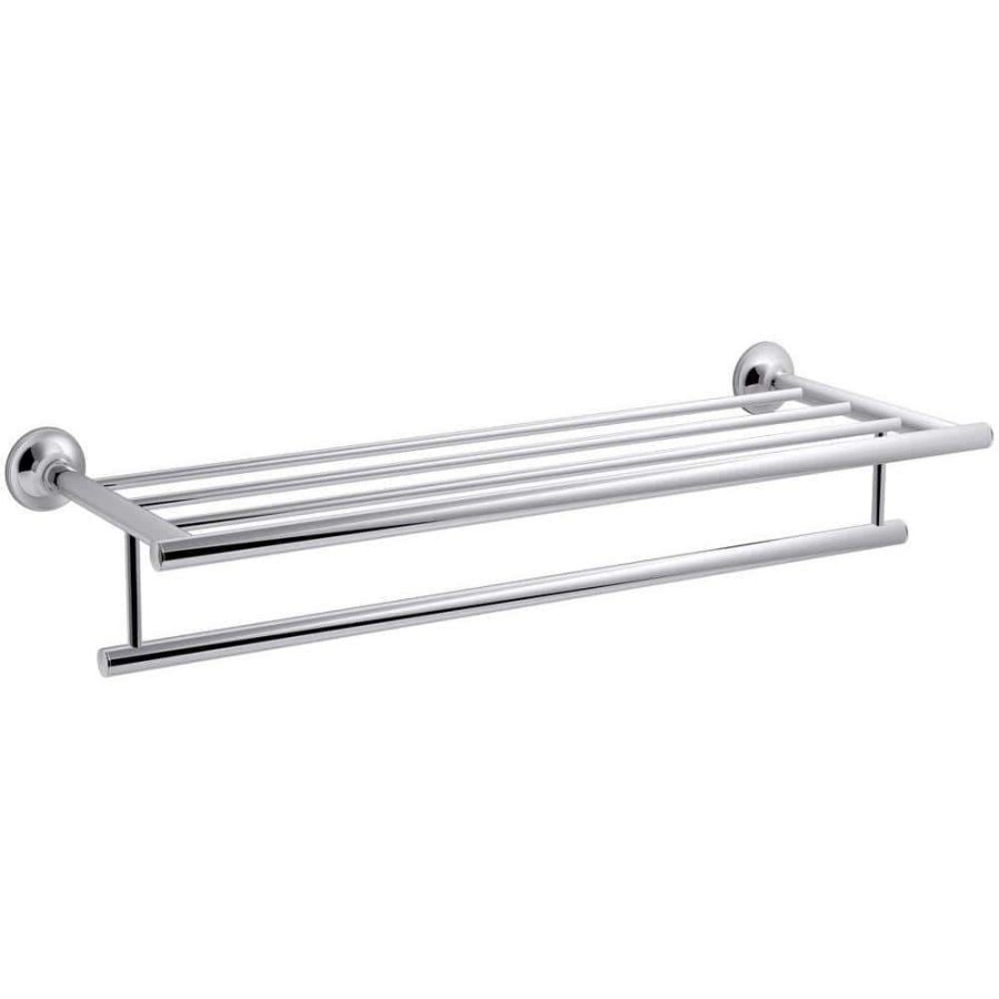 Bathroom Hardware *  | Kohler Coralais 24 In. Hotelier Towel Rack In Polished Chrome