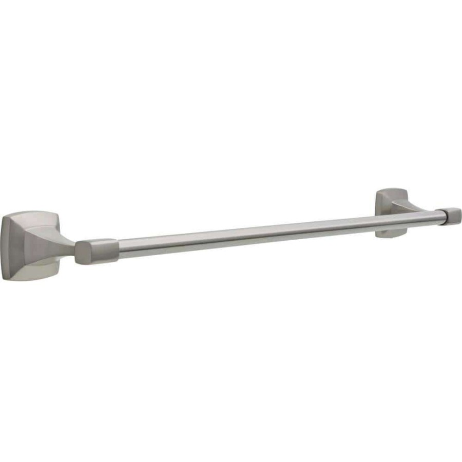 Bathroom Hardware *  | Delta Portwood 24 In. Towel Bar In Spotshield Brushed Nickel