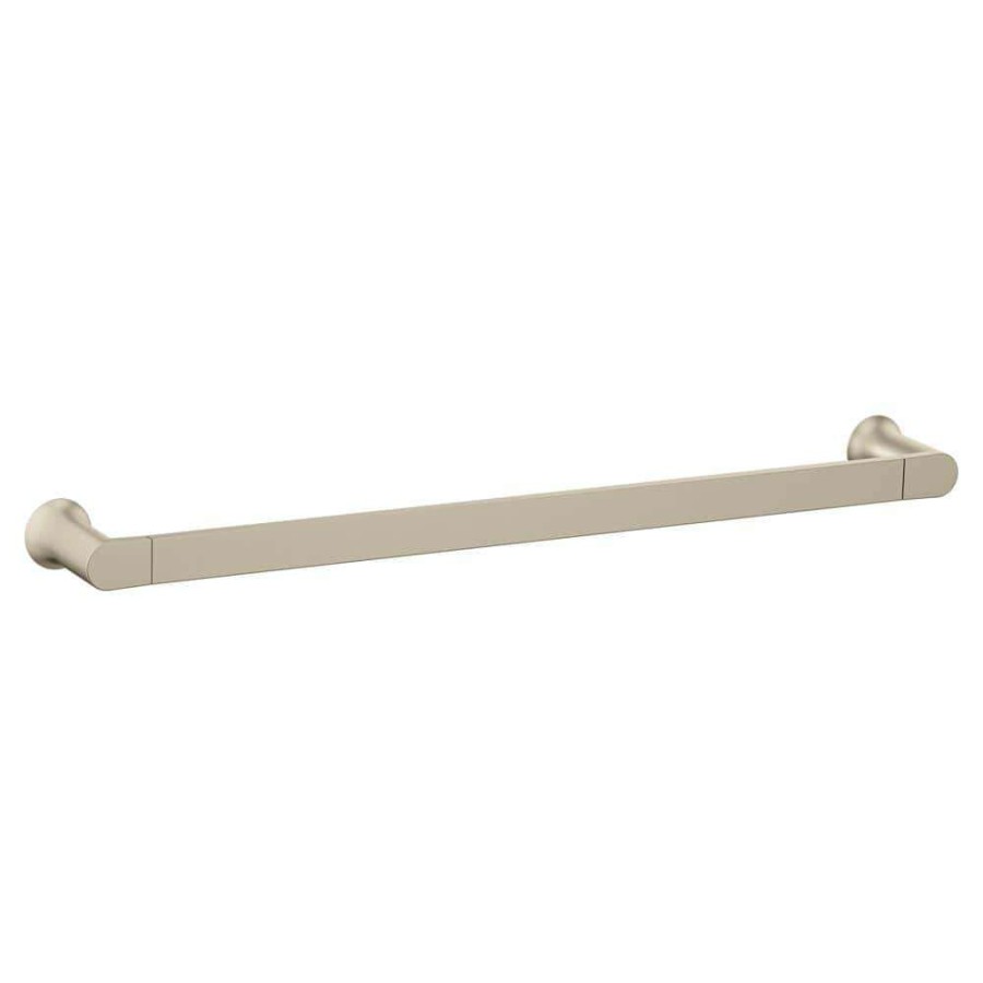 Bathroom Hardware *  | Moen Genta Lx 24 In. Towel Bar In Brushed Nickel