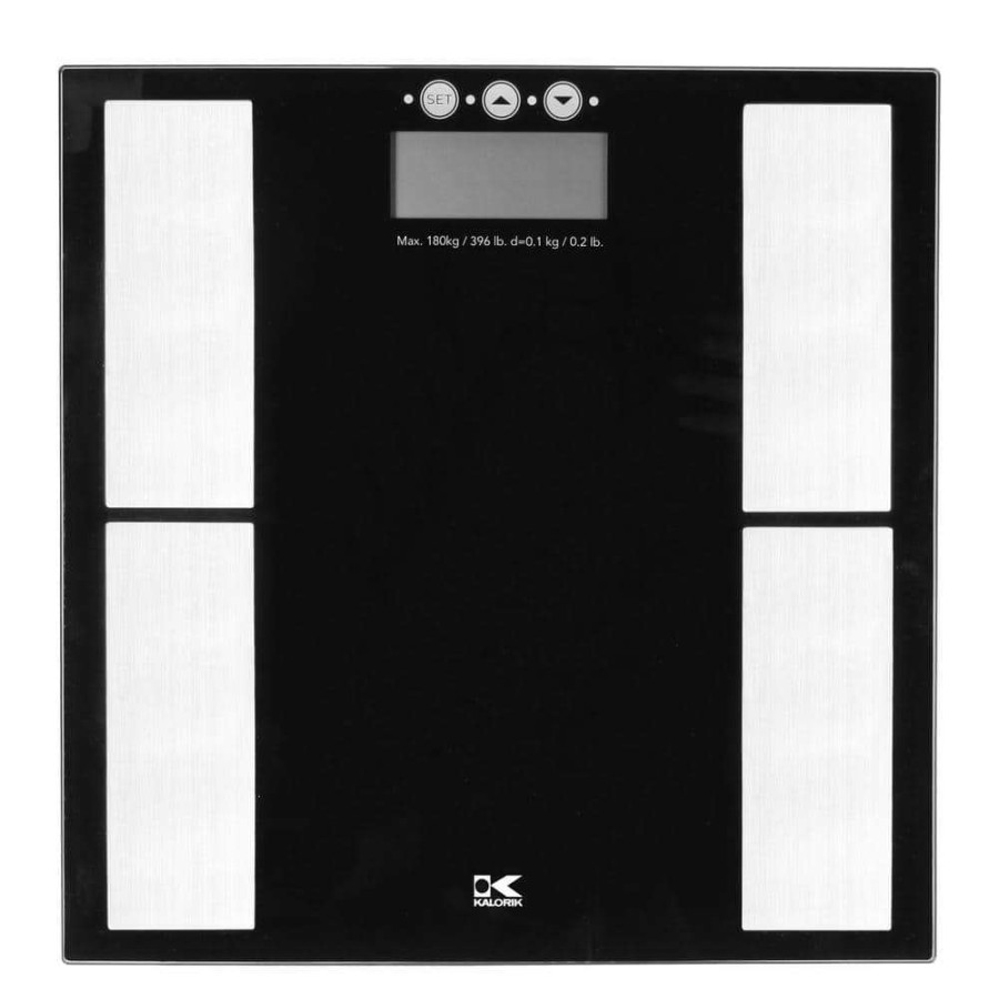 Bathroom Scales *  | Kalorik Electronic Digital Body Fat Scale In Black