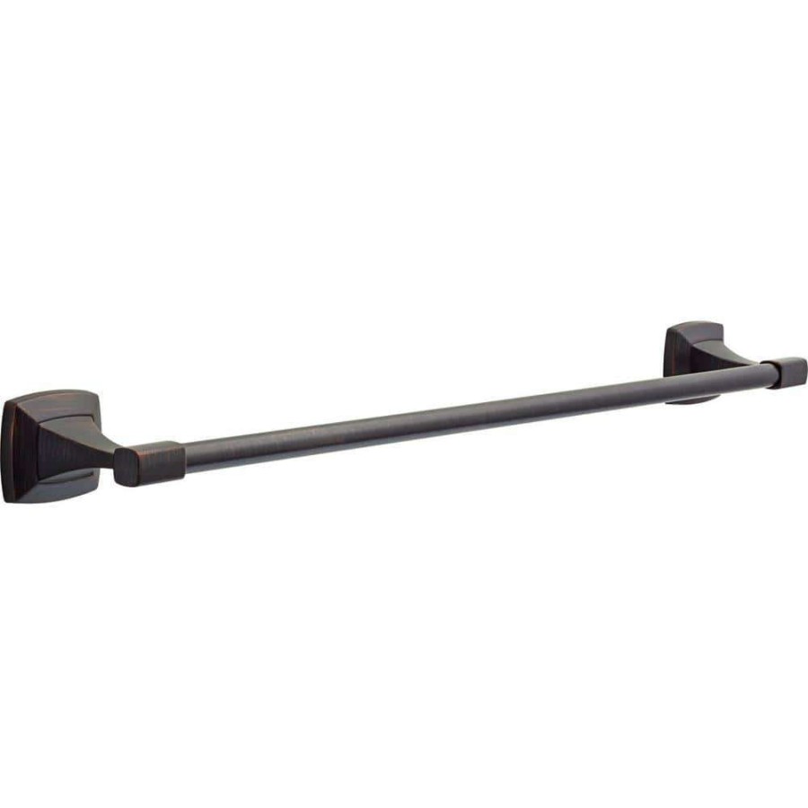 Bathroom Hardware *  | Delta Portwood 24 In. Towel Bar In Venetian Bronze