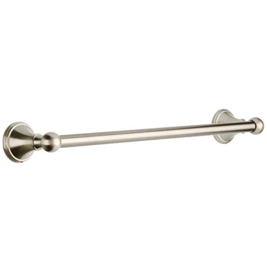 Bathroom Hardware *  | Delta Crestfield 18 In. Towel Bar In Brushed Nickel