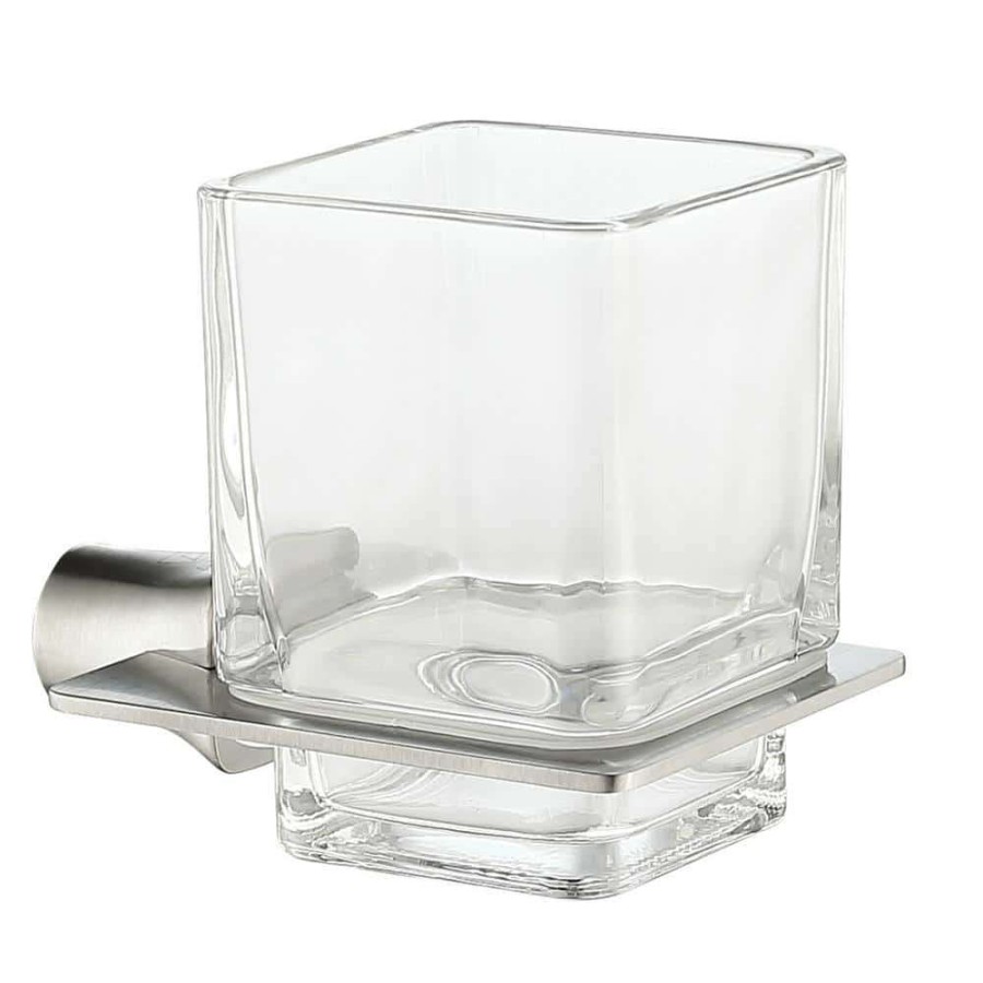 Bathroom Decor *  | Anzzi Essence Series Toothbrush Holder In Brushed Nickel