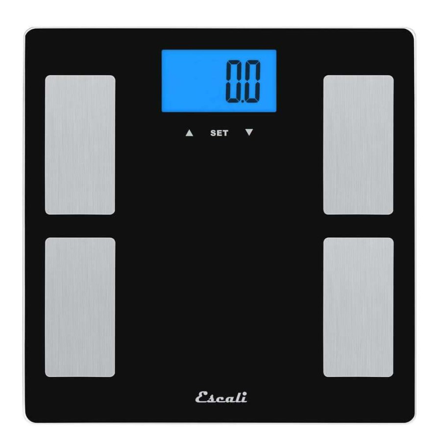 Bathroom Scales *  | Escali Digital Glass Body Fat, Water And Muscle Mass Scale