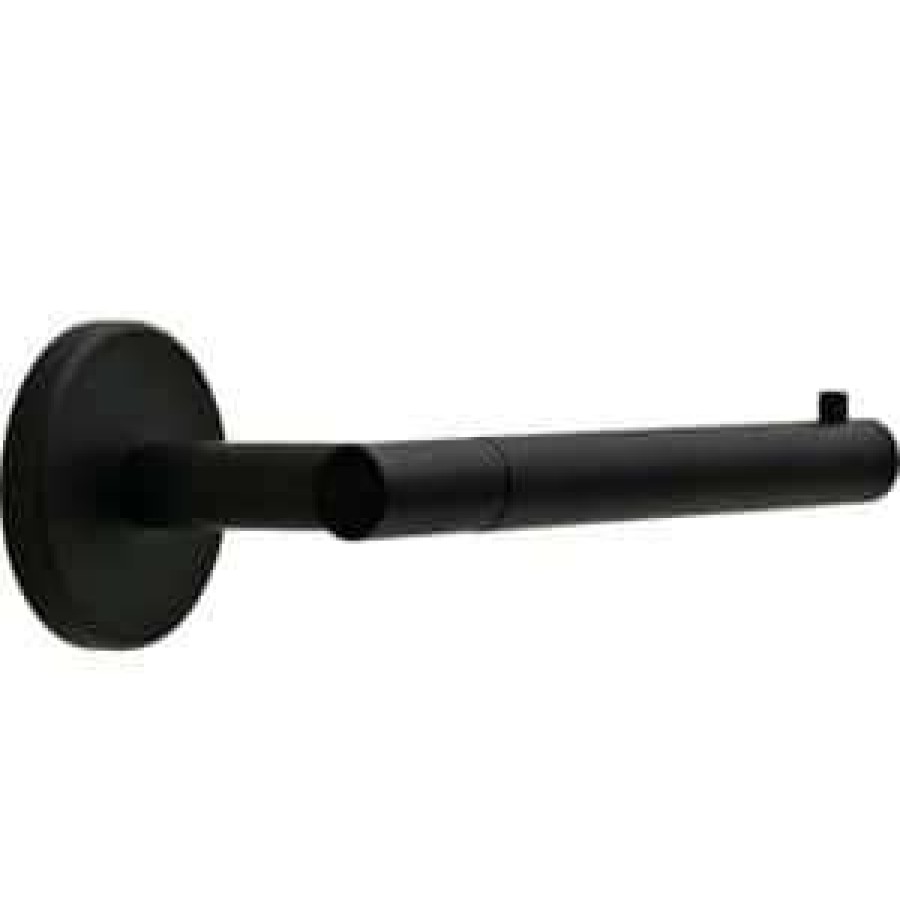 Bathroom Hardware *  | Delta Lyndall Single Post Toilet Paper Holder In Matte Black