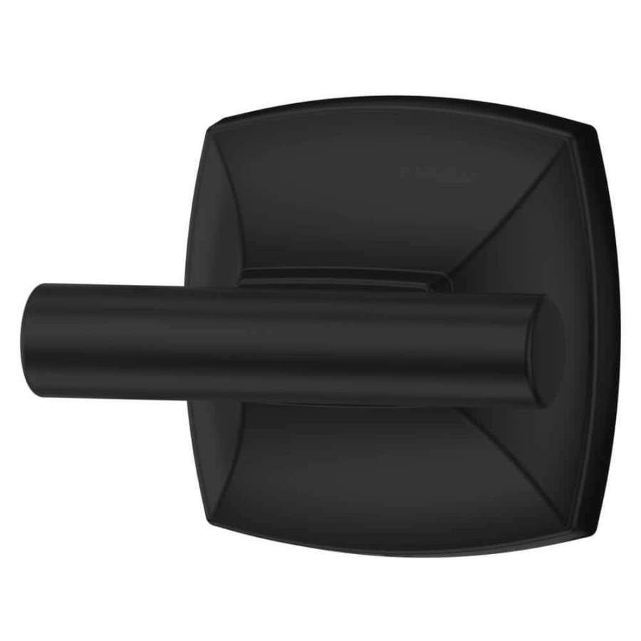 Bathroom Hardware *  | Pfister Bellance Double Robe Hook In Matte Black