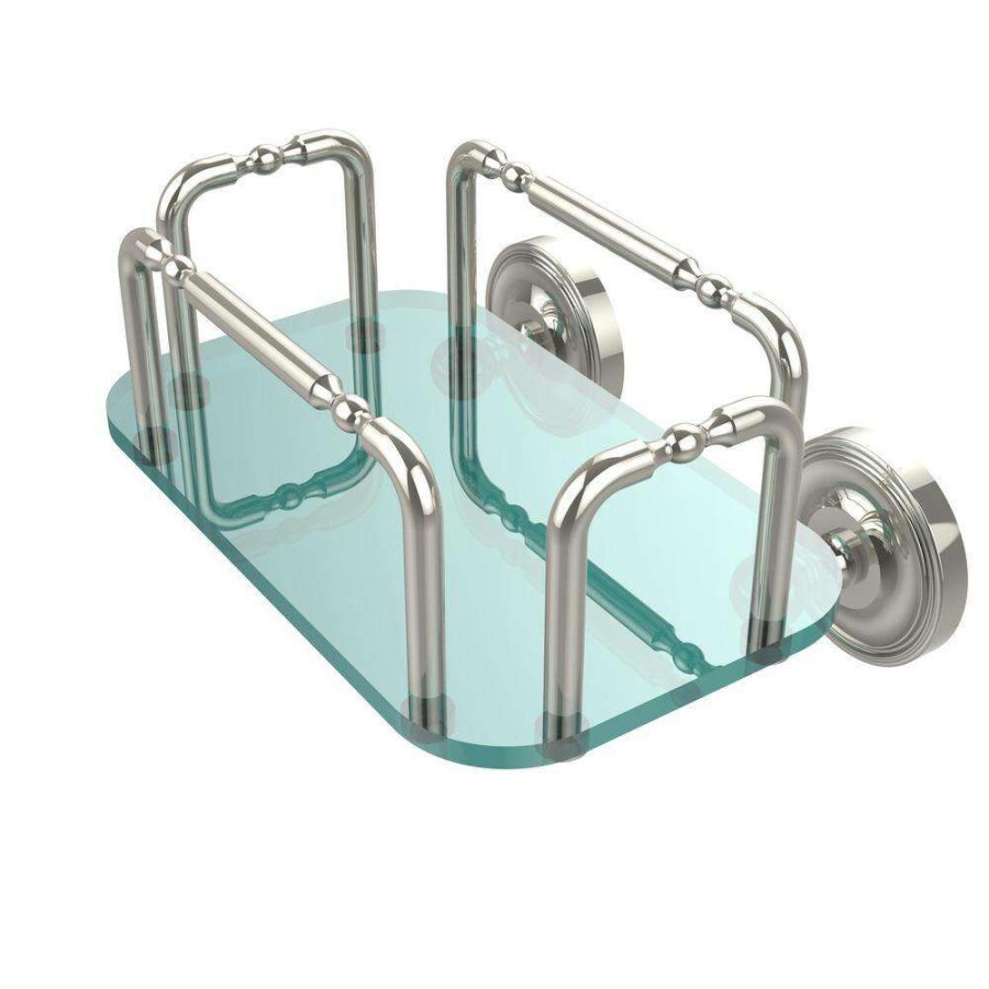 Bathroom Organizers *  | Allied Brass Prestige Wall Mounted Guest Towel Holder In Polished Nickel