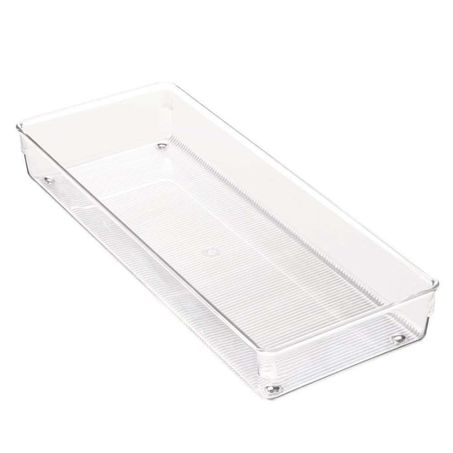 Bathroom Organizers *  | Idesign 6 In. X 15 In. X 2 In. Linus Drawer Organizer In Clear