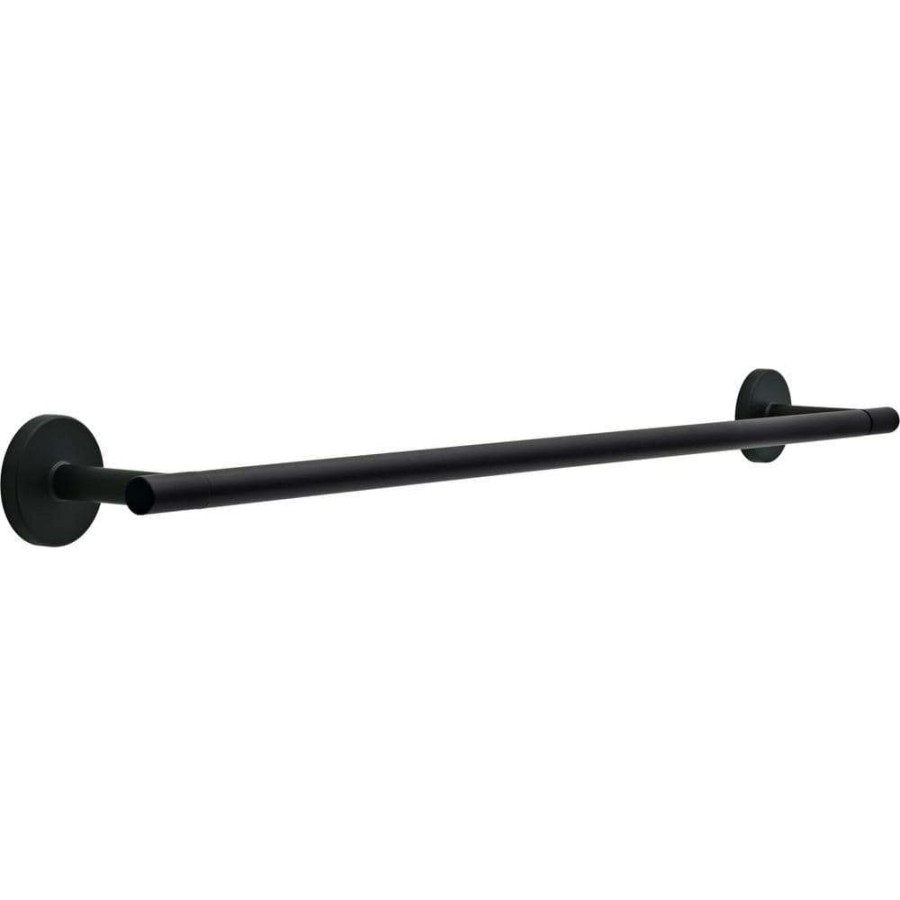 Bathroom Hardware *  | Delta Lyndall 24 In. Towel Bar In Matte Black