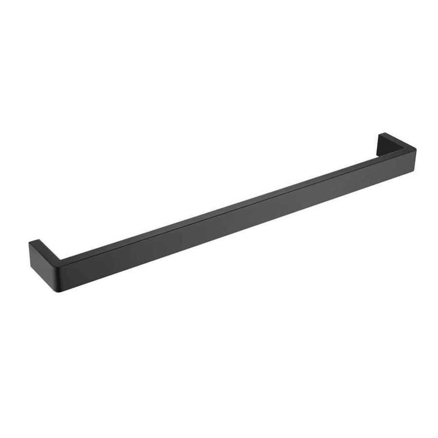 Bathroom Hardware *  | Ruiling 24 In. Square Wall Mount Towel Bar In Stainless Steel Matte Black