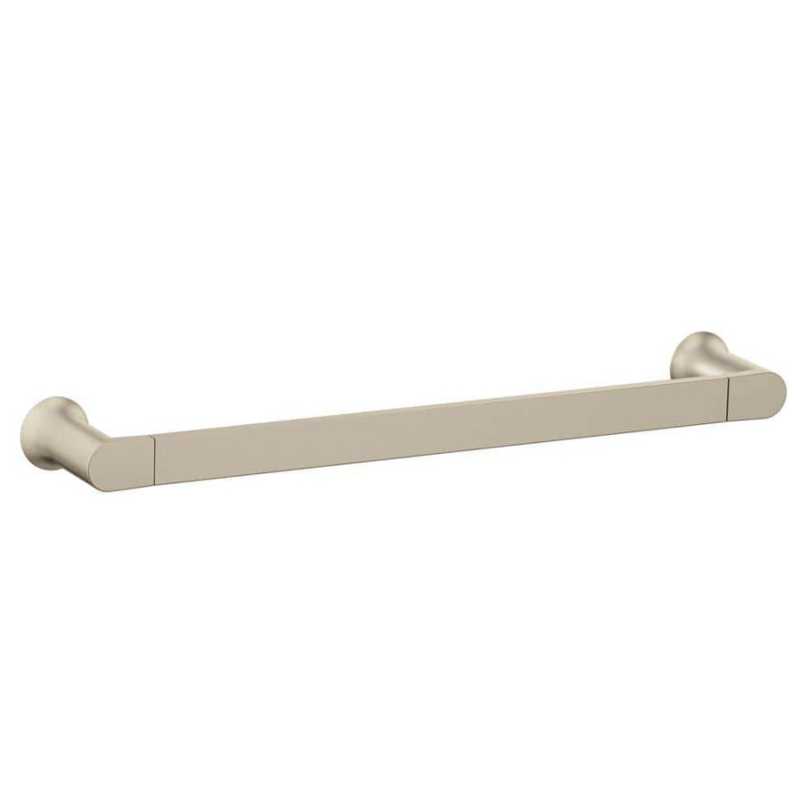 Bathroom Hardware *  | Moen Genta Lx 18 In. Towel Bar In Brushed Nickel