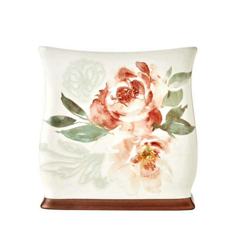 Bathroom Decor *  | Saturday Knight Holland Floral Tissue Holder In Natural