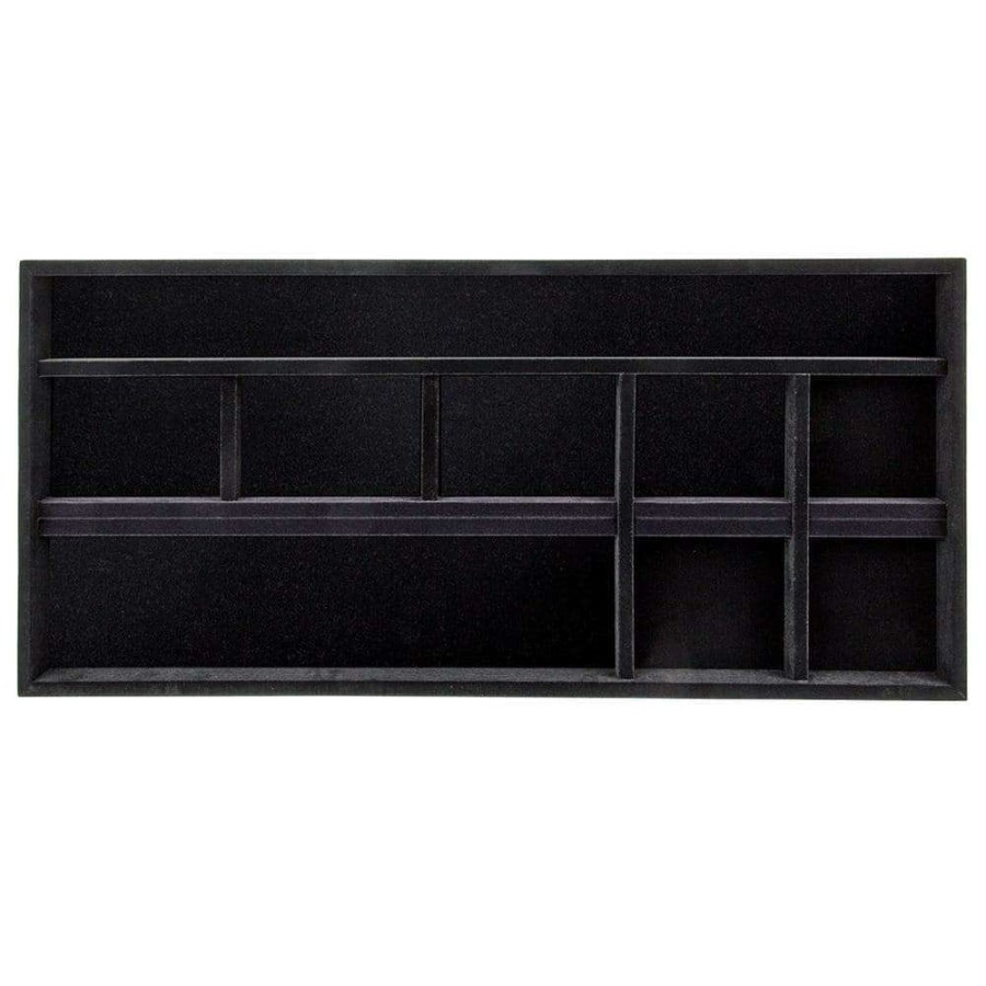 Bathroom Organizers *  | Simplyneu 14 In. X 30 In. Black Jewelry Tray