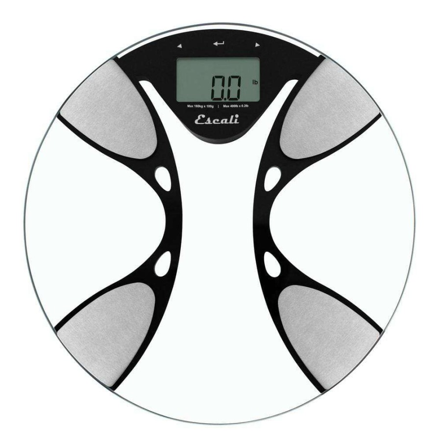 Bathroom Scales *  | Escali Digital Glass Body Fat And Water Bathroom Scale