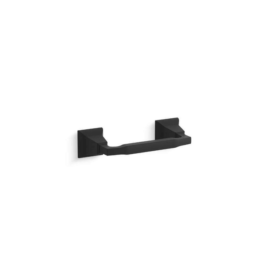 Bathroom Hardware *  | Kohler Kallan Toilet Paper Holder In Matte Black