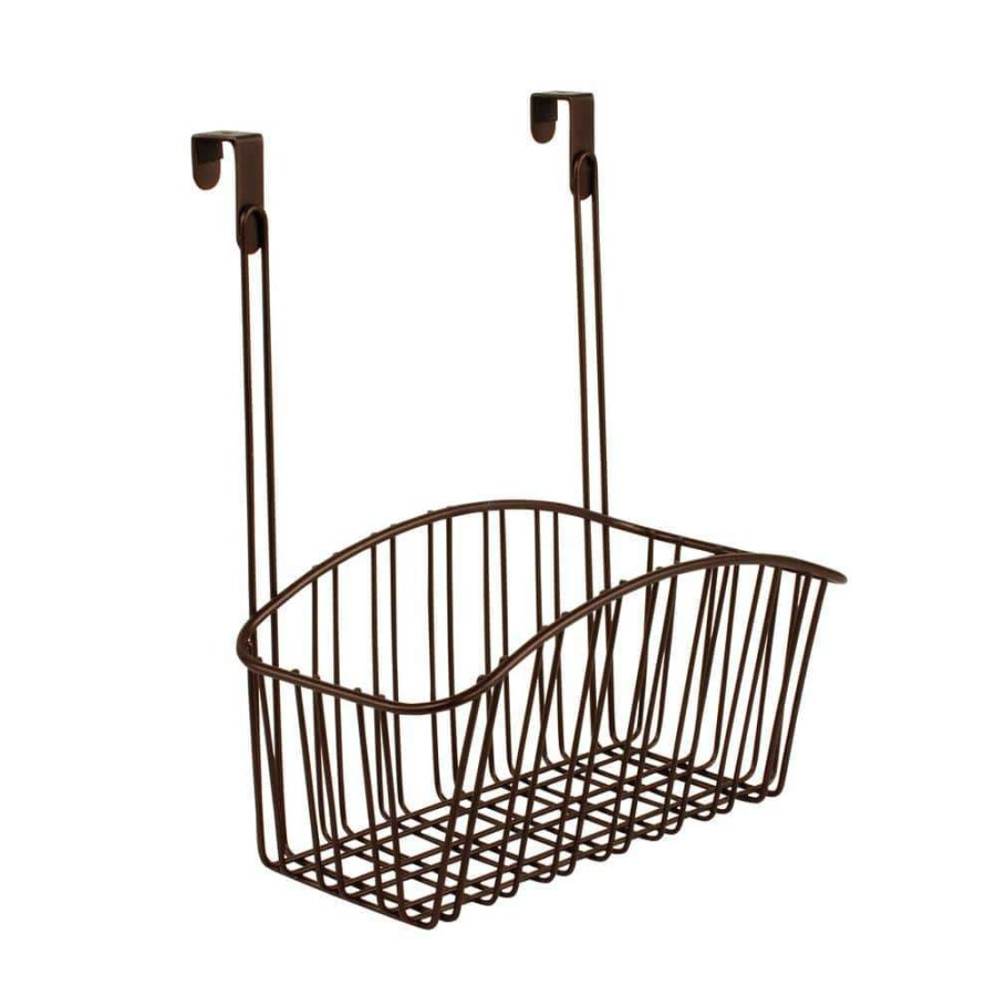 Bathroom Organizers *  | Spectrum Contempo 10.5 In. W X 6.375 In. D X 14 In. H Over The Cabinet Medium Basket In Bronze