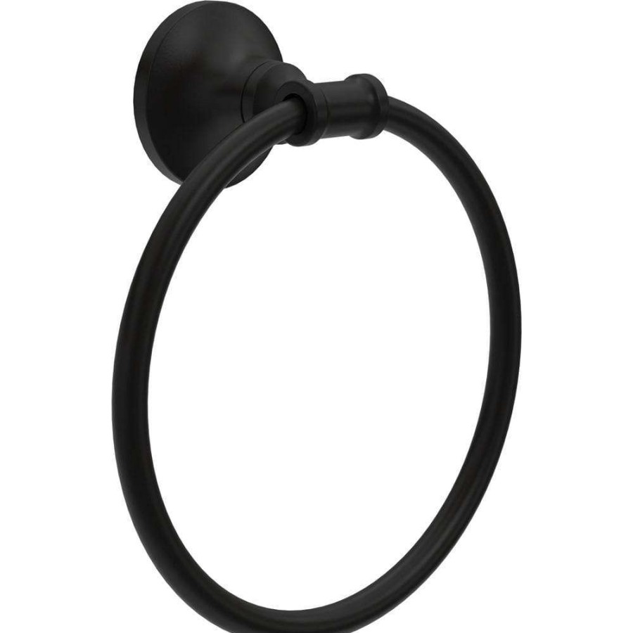 Bathroom Hardware *  | Delta Chamberlain Towel Ring In Matte Black