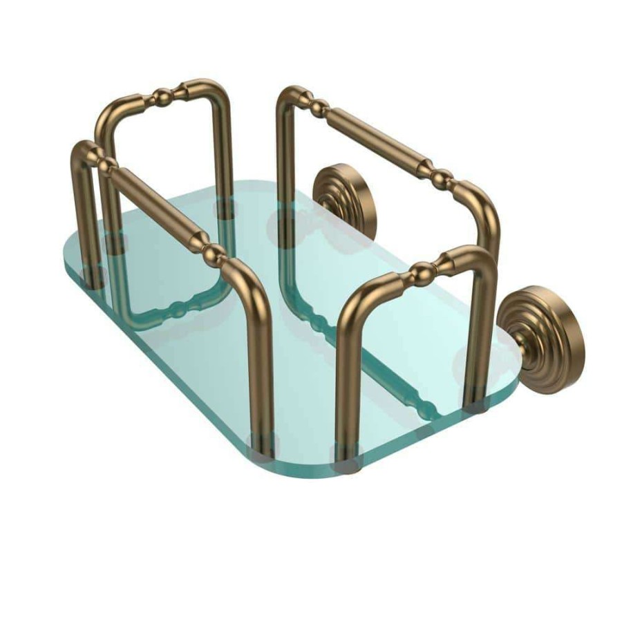 Bathroom Organizers *  | Allied Brass Waverly Place Wall Mounted Guest Towel Holder In Brushed Bronze