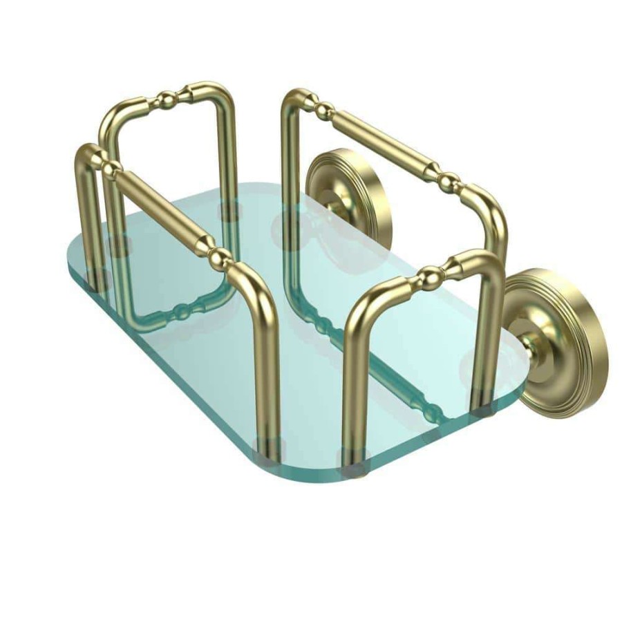 Bathroom Organizers *  | Allied Brass Prestige Wall Mounted Guest Towel Holder In Satin Brass