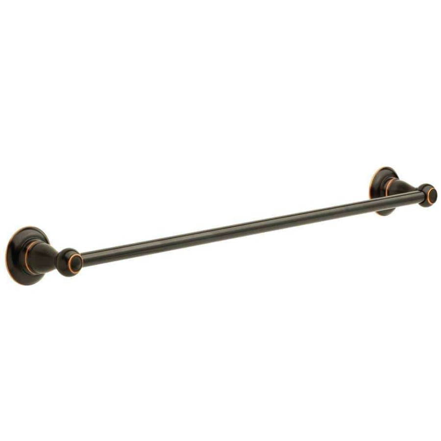 Bathroom Hardware *  | Delta Porter 24 In. Towel Bar In Oil Rubbed Bronze