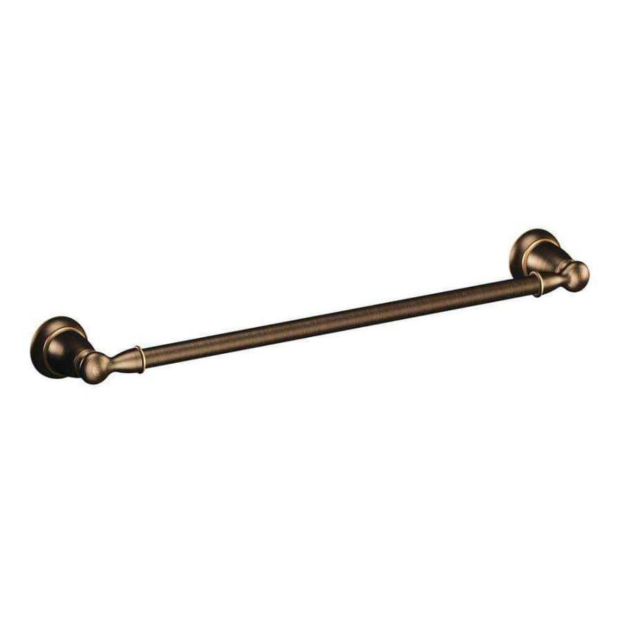 Bathroom Hardware *  | Moen Banbury 24 In. Towel Bar In Mediterranean Bronze