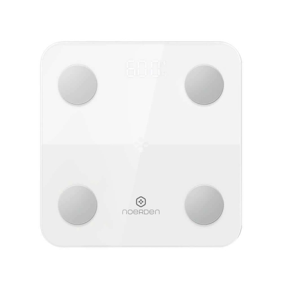 Bathroom Scales *  | Noerden White Smart Scale With Bluetooth Detailed Body Composition Analysis