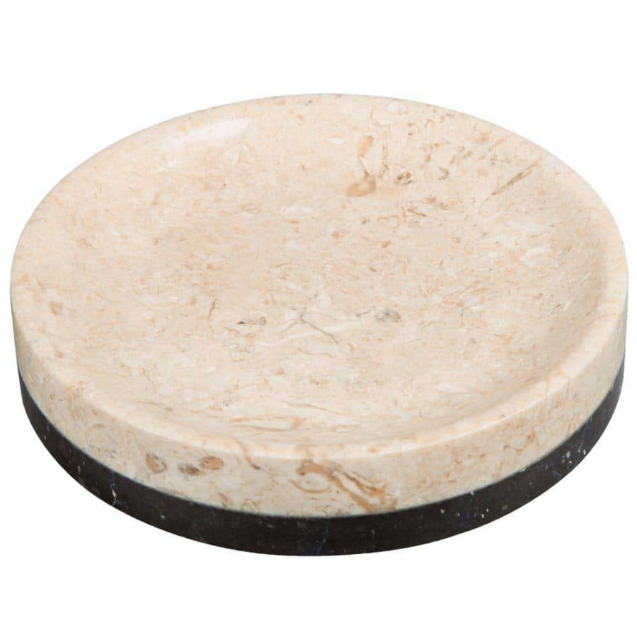 Bathroom Decor *  | Creative Home Inverary Banded Soap Dish In Champagne Marble