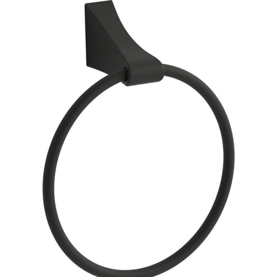 Bathroom Hardware *  | Kohler Katun Towel Ring In Matte Black