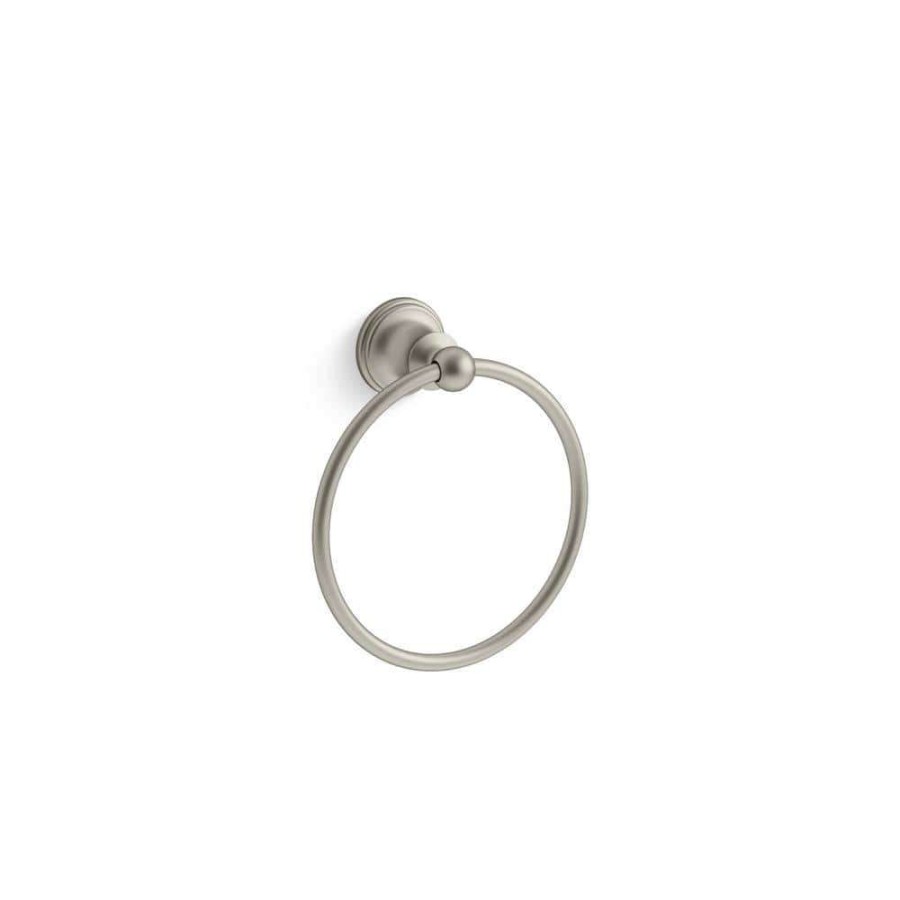 Bathroom Hardware *  | Kohler Capilano Towel Ring In Vibrant Brushed Nickel