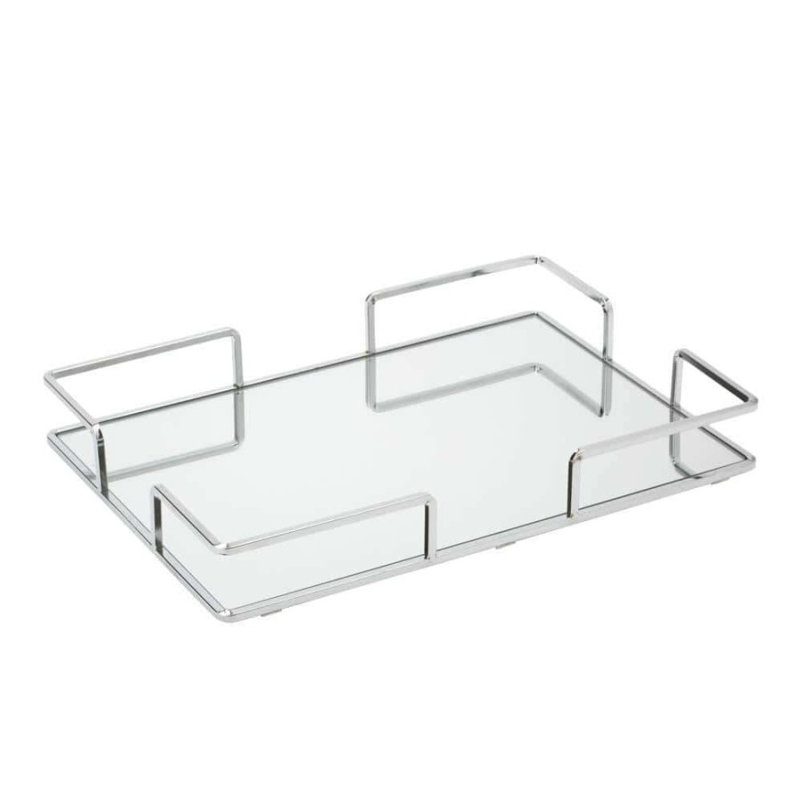 Bathroom Organizers *  | Home Details Modern Square Design Mirror Vanity Tray