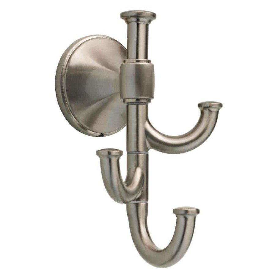 Bathroom Hardware *  | Delta Accolade Expandable Multi-Purpose Towel And Clothes Hook In Spotshield Brushed Nickel