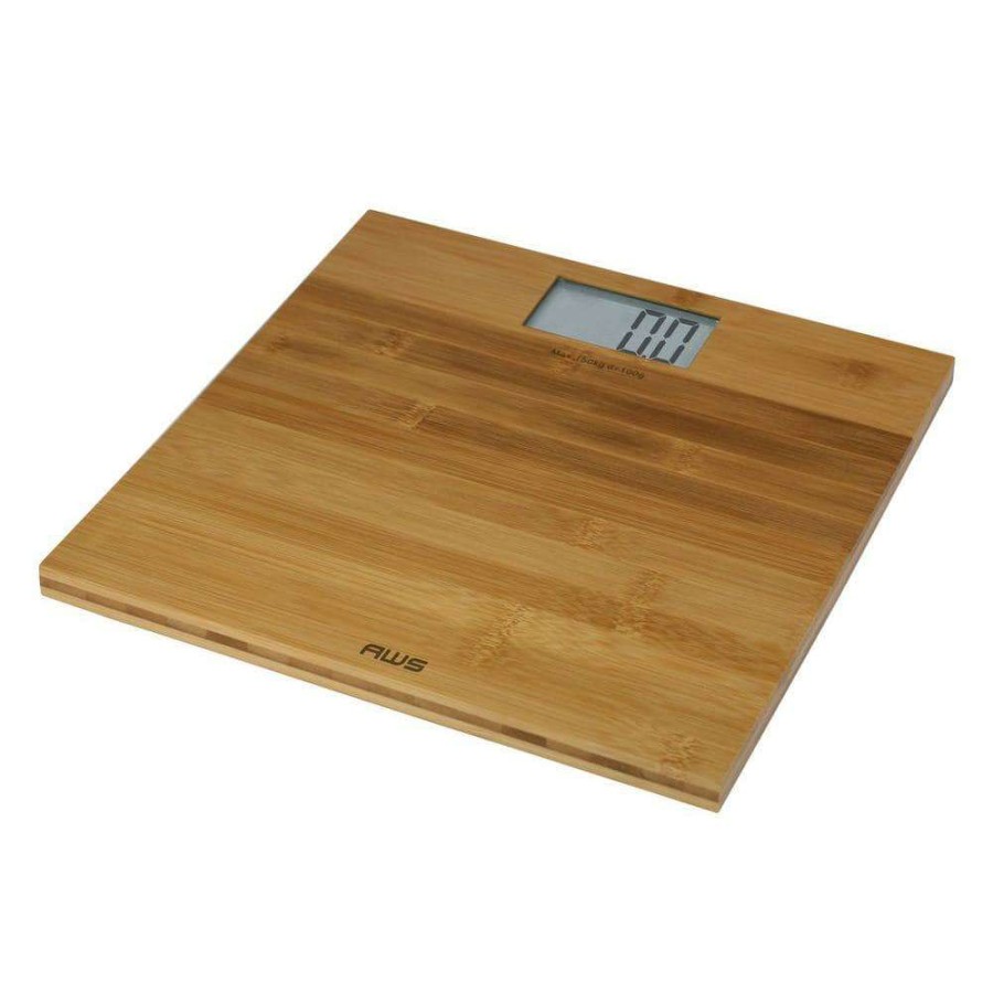 Bathroom Scales *  | American Weigh Scales Digital Bathroom Scale In Bamboo