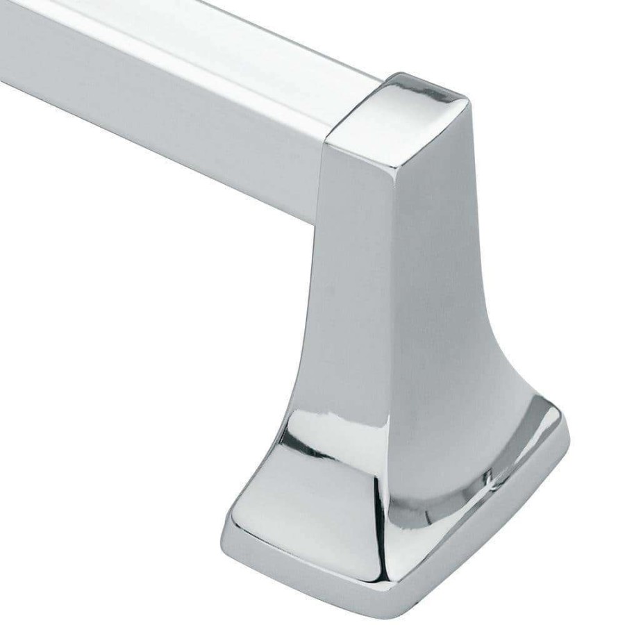 Bathroom Hardware *  | Moen Contemporary 24 In. Towel Bar In Chrome