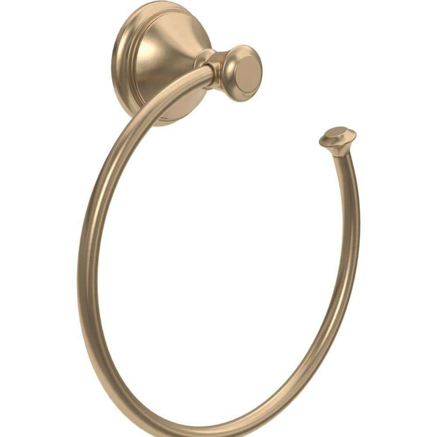 Bathroom Hardware *  | Delta Cassidy Open Towel Ring In Champagne Bronze