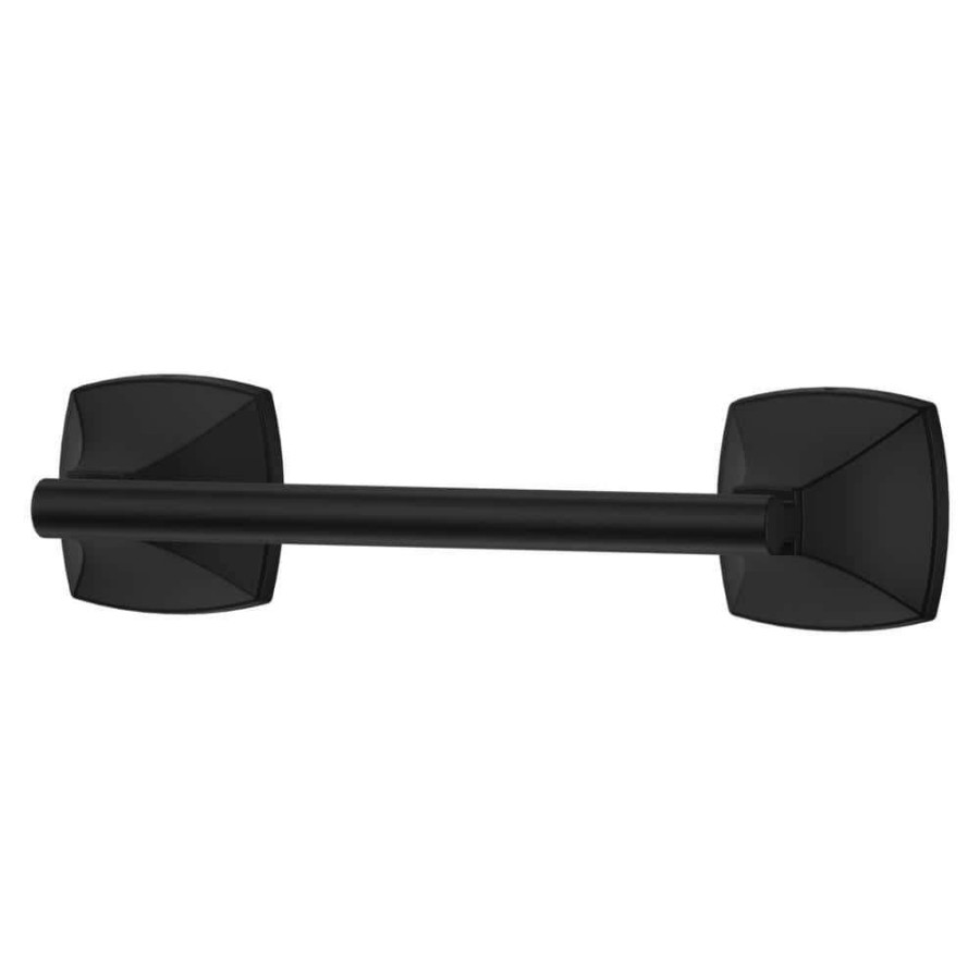 Bathroom Hardware *  | Pfister Bellance Wall-Mount Toilet Paper Holder In Matte Black