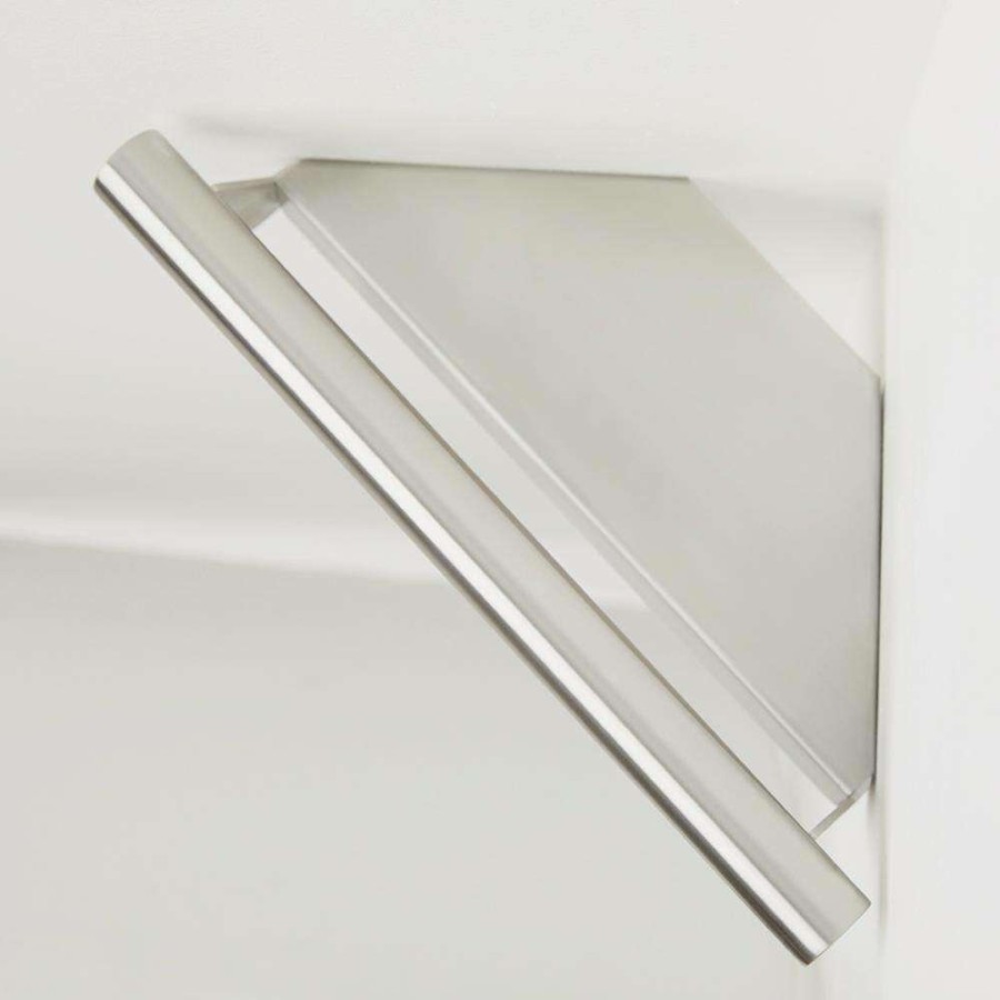 Bathtub Accessories *  | Seachrome 14 In. X 8.5 In. Lifestyle And Wellness Corner Shower Shelf With Integrated Grab Bar In Polished