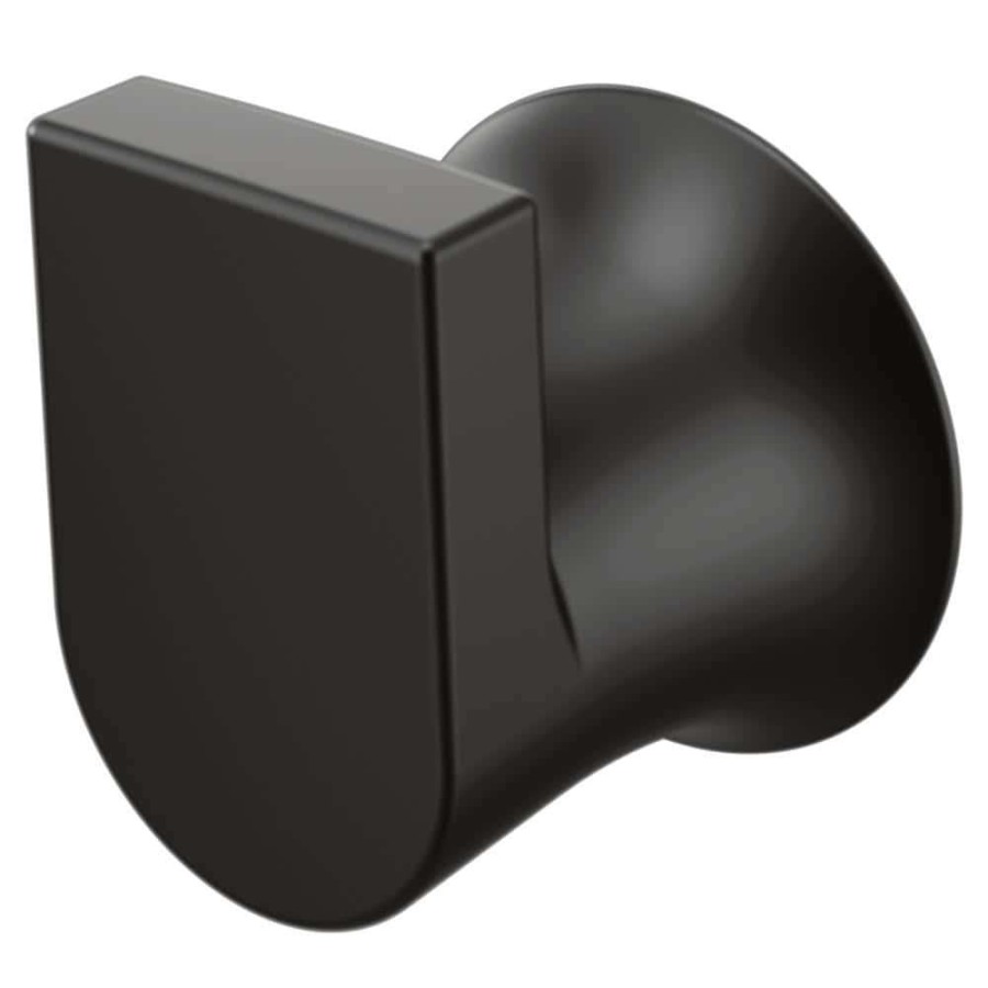 Bathroom Hardware *  | Moen Genta Lx Single Robe Hook In Matte Black