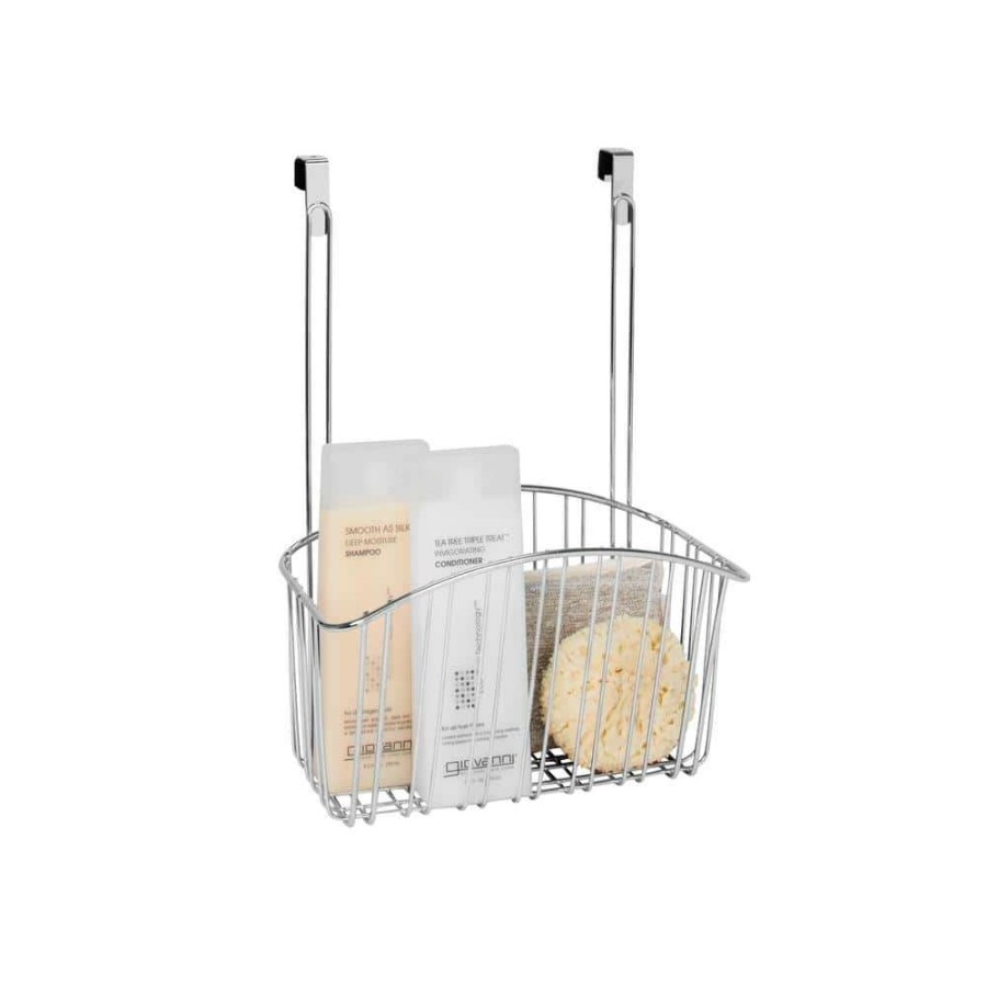 Bathroom Organizers *  | Spectrum Contempo 10.5 In. W X 6.375 In. D X 14 In. H Over The Cabinet Large Basket In Chrome