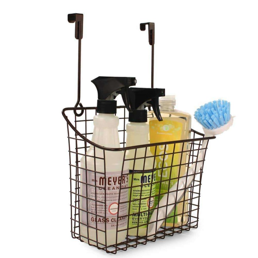 Bathroom Organizers *  | Spectrum Grid 10.125 In. W X 6.625 In. D X 14 In. H Over The Cabinet Large Basket In Bronze