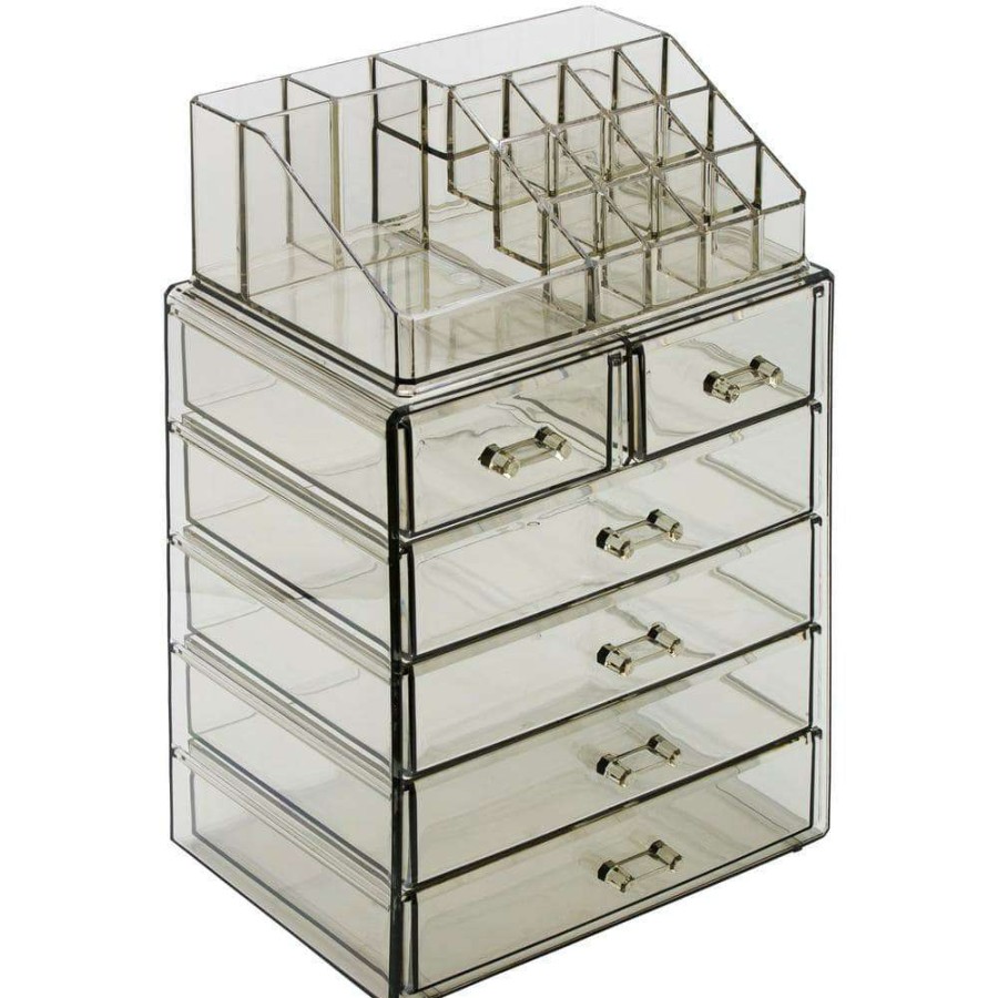 Bathroom Organizers *  | Sorbus Freestanding 6-Drawer 6.25 In. X 14.25 In. 1-Cube Acrylic Cosmetic Organizer In Black