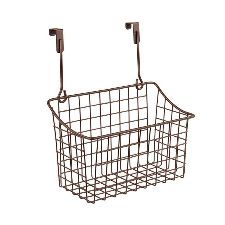 Bathroom Organizers *  | Spectrum Grid 10.125 In. W X 6.625 In. D X 11.25 In. H Over The Cabinet Medium Basket In Bronze